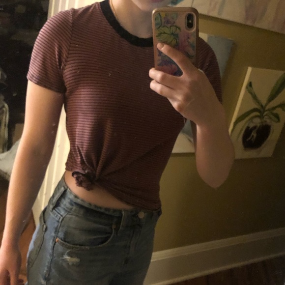 Truly Madly Deeply LA striped baby tee - Picture 1 of 2